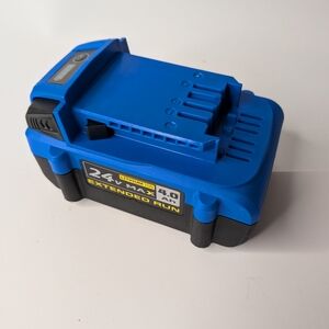 a Kobalt 24-Volt Max 4.0 Ah Lithium-Ion battery. 

Voltage: 24V max

Capacity: 4